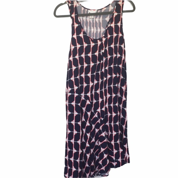 Stylus Asymmetrical Sleeveless Dress Navy Size M - Picture 2 of 7